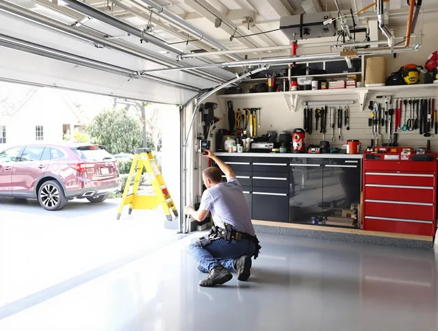 Local garage door repair service by Manchester Garage Door Repair in Manchester